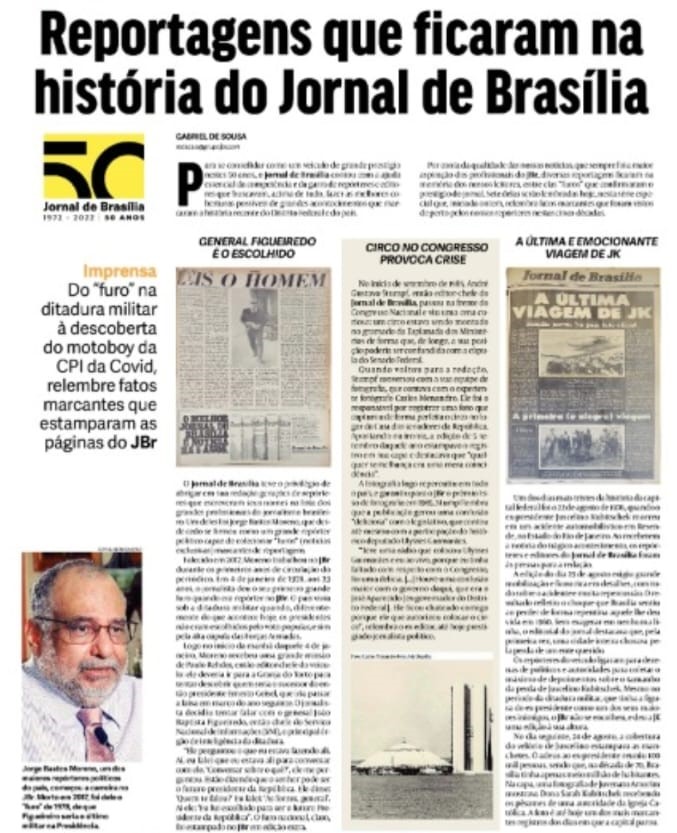 Minhas Passagens Pelo Cinquentenário Jornal De Brasília – Blog Do Magno